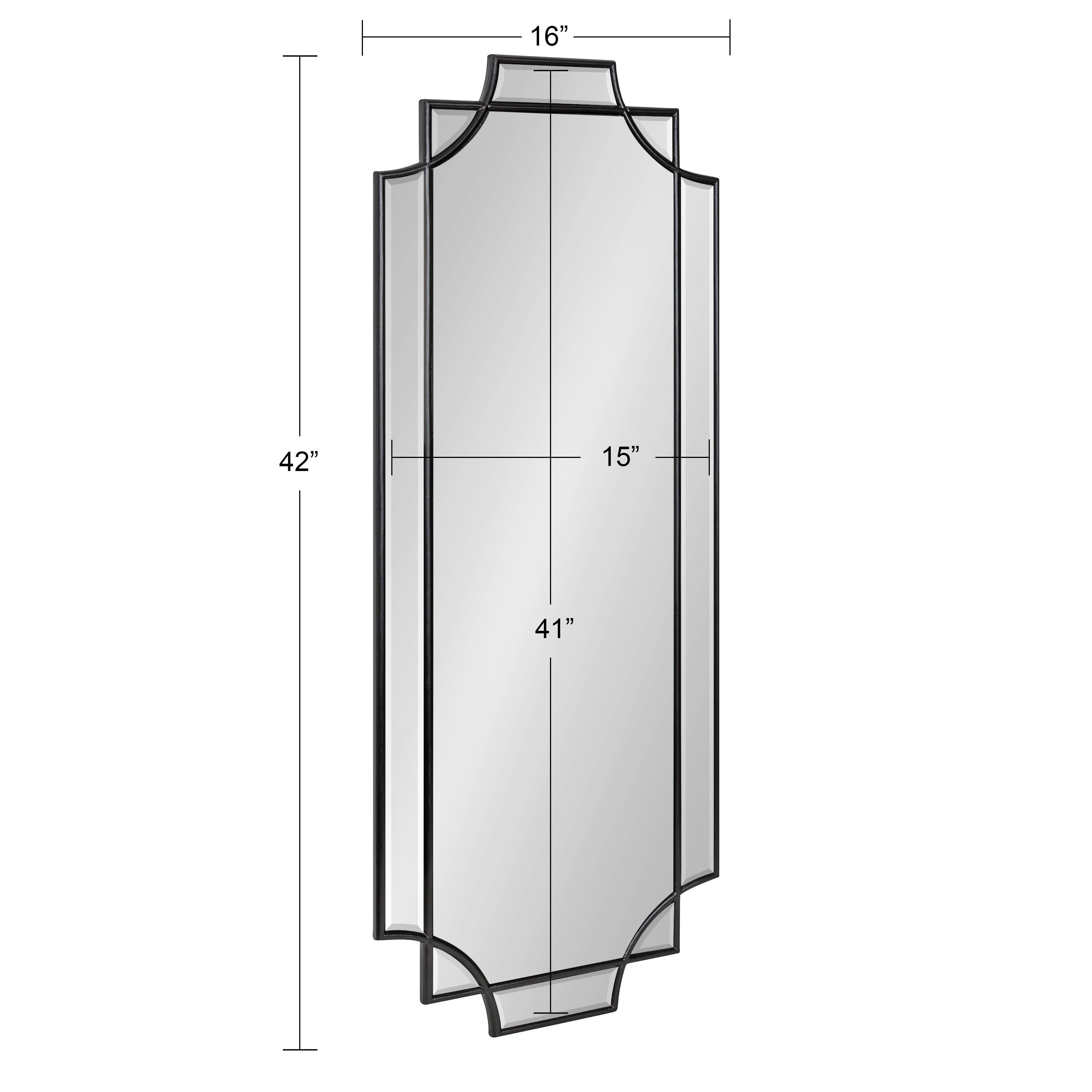 Full Length Mirror 16x42 Black 5