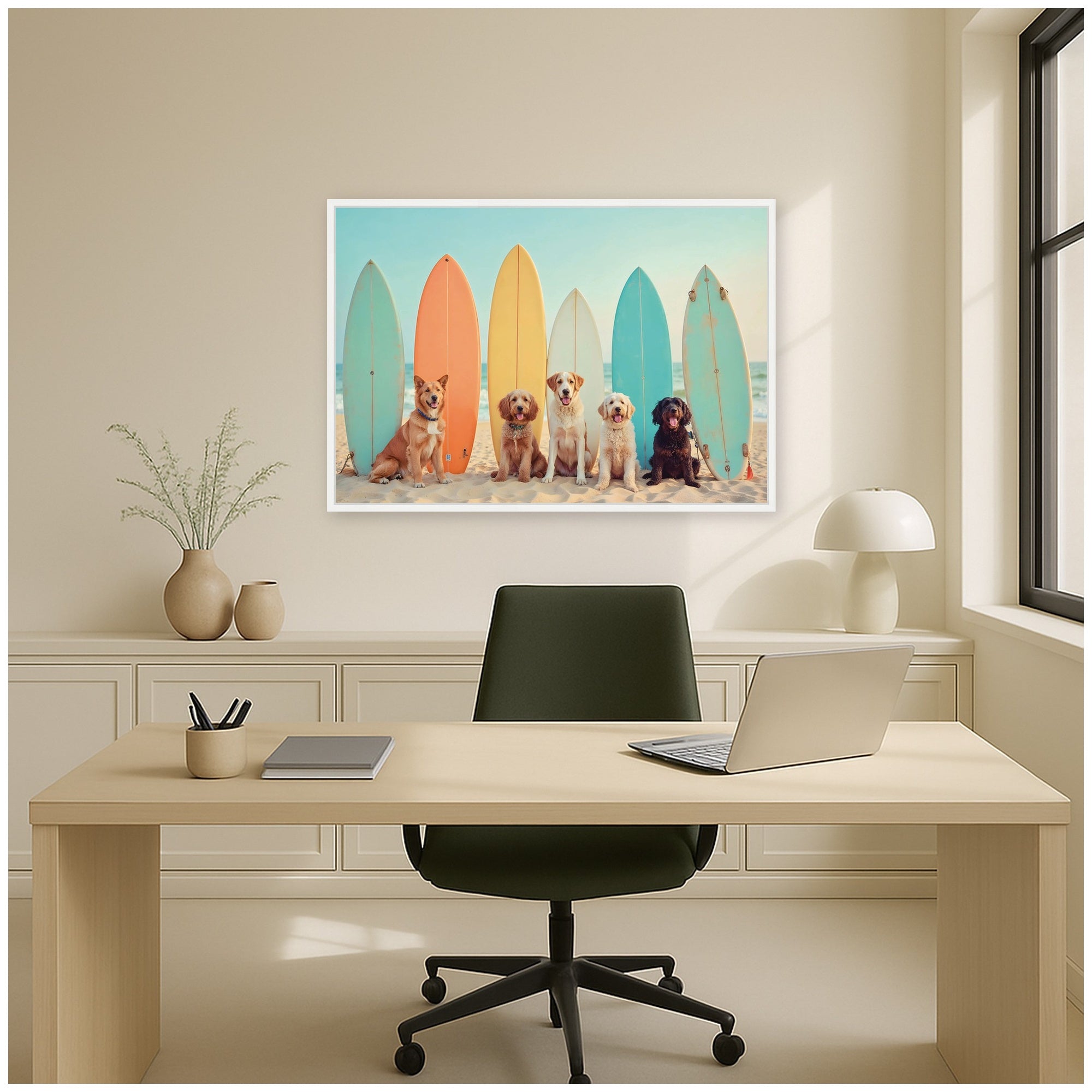 Framed Canvas Sylvie White 33x23 5