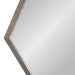 Hexagon Mirror Dark Silver 22x31 3