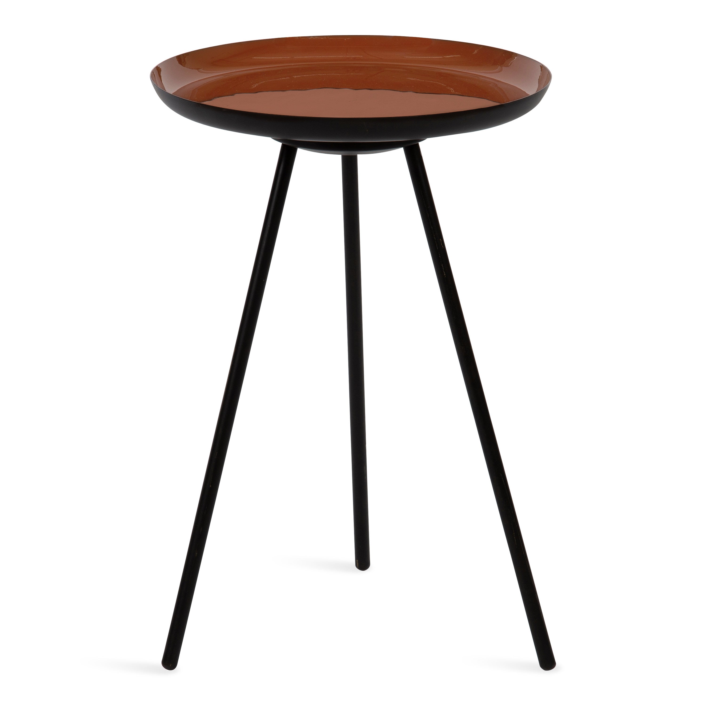 Side Table 15x15x22.5 Red Black 1