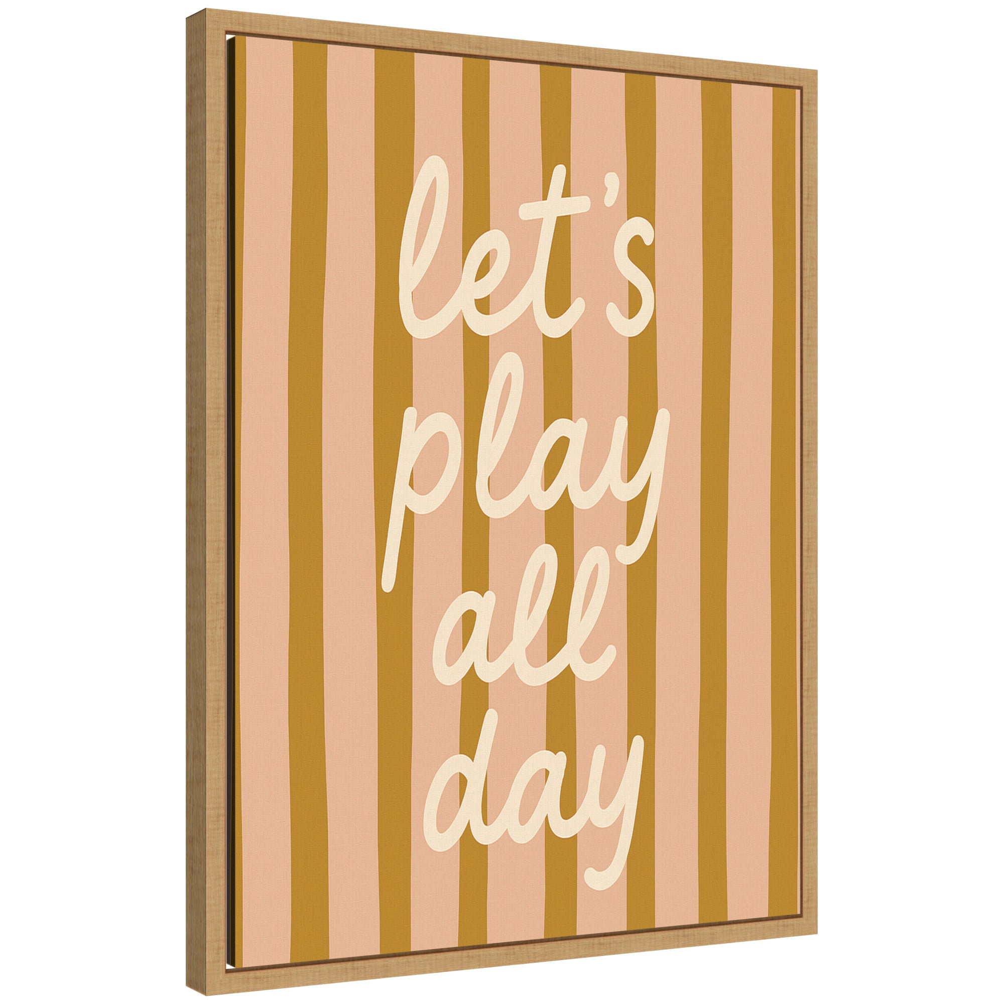 Lets Play All Day by Laura Moss Framed Canvas Wall Art Print