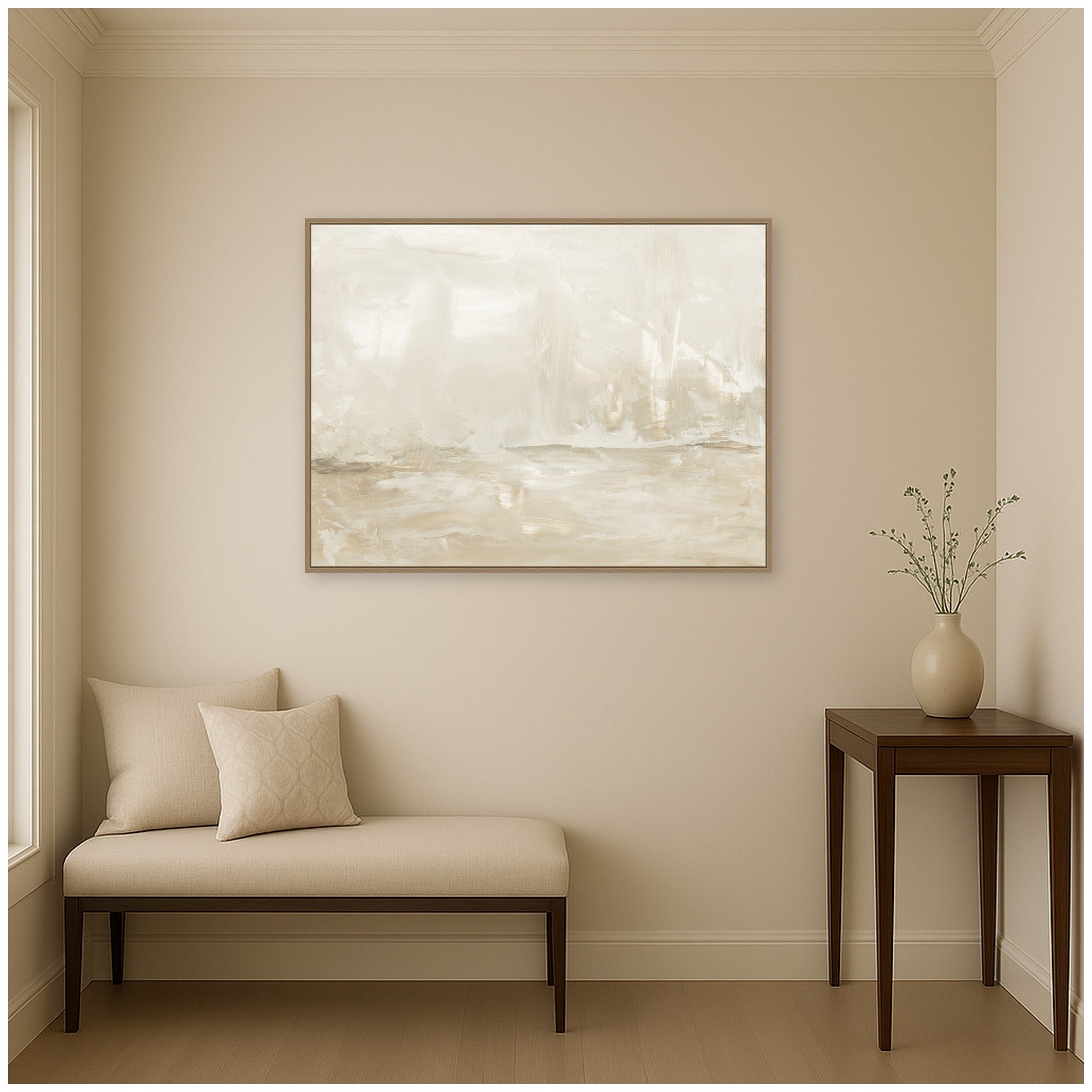 Framed Canvas 42x32 Sylvie Dark Gold 6