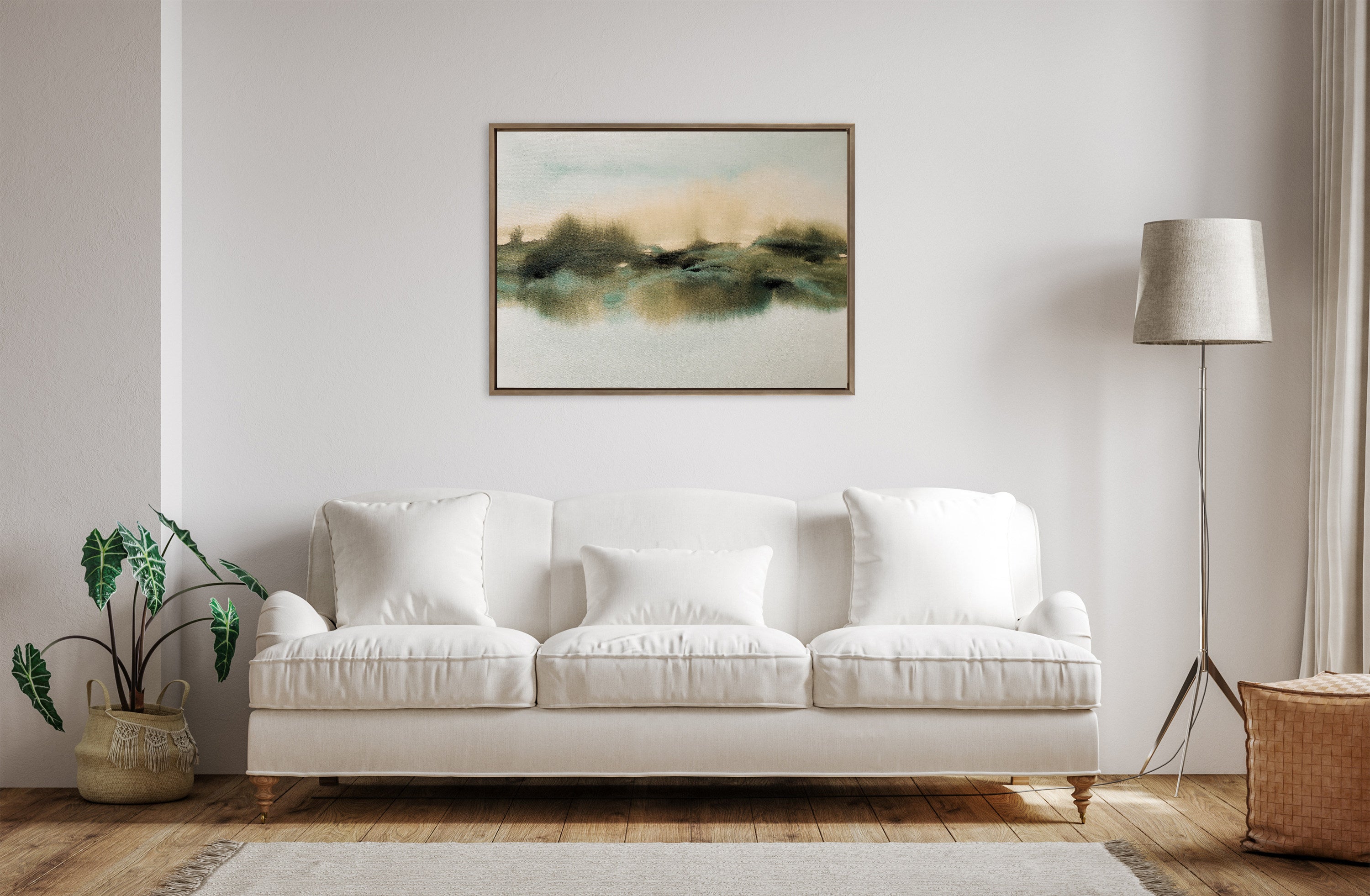 Framed Canvas 28x38 Sylvie Dark Gold 5