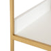 Accent Shelf White Gold 18x28x7 3