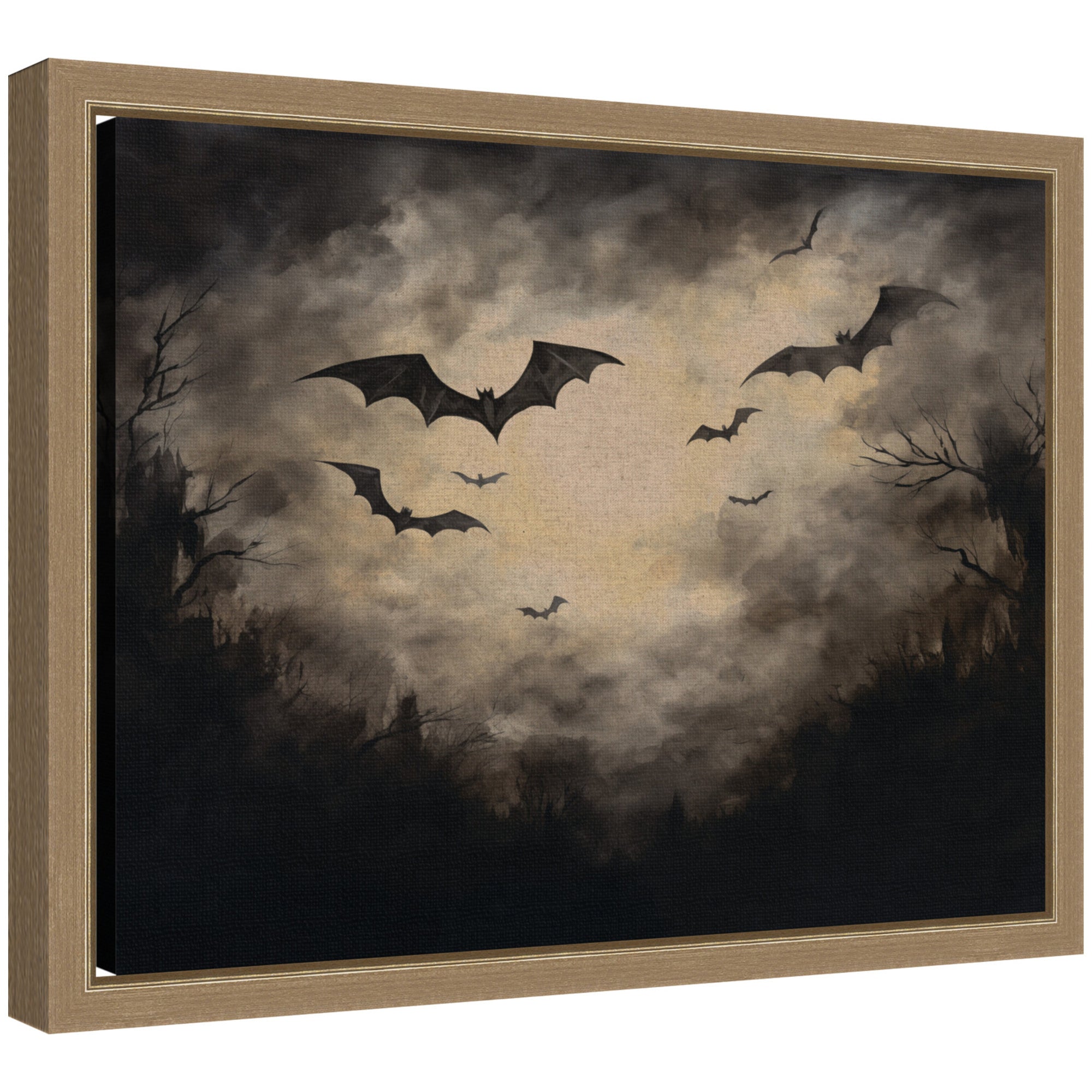 Framed Canvas 13x10 Sylvie Dark Gold 1