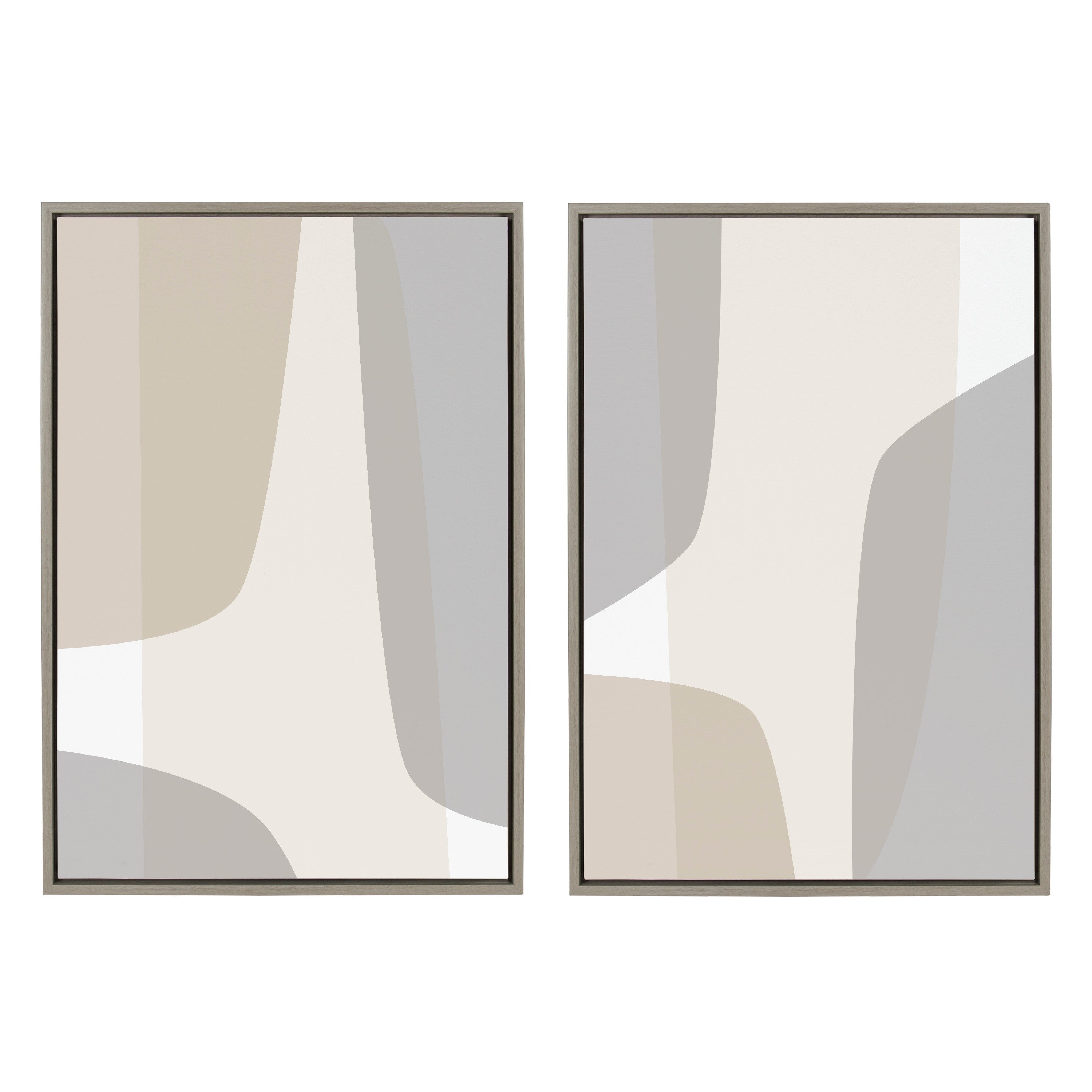 Art Set 2 Piece Set 23x33 Sylvie Graywash 1