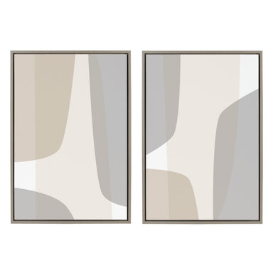 Art Set 2 Piece Set 23x33 Sylvie Graywash 1