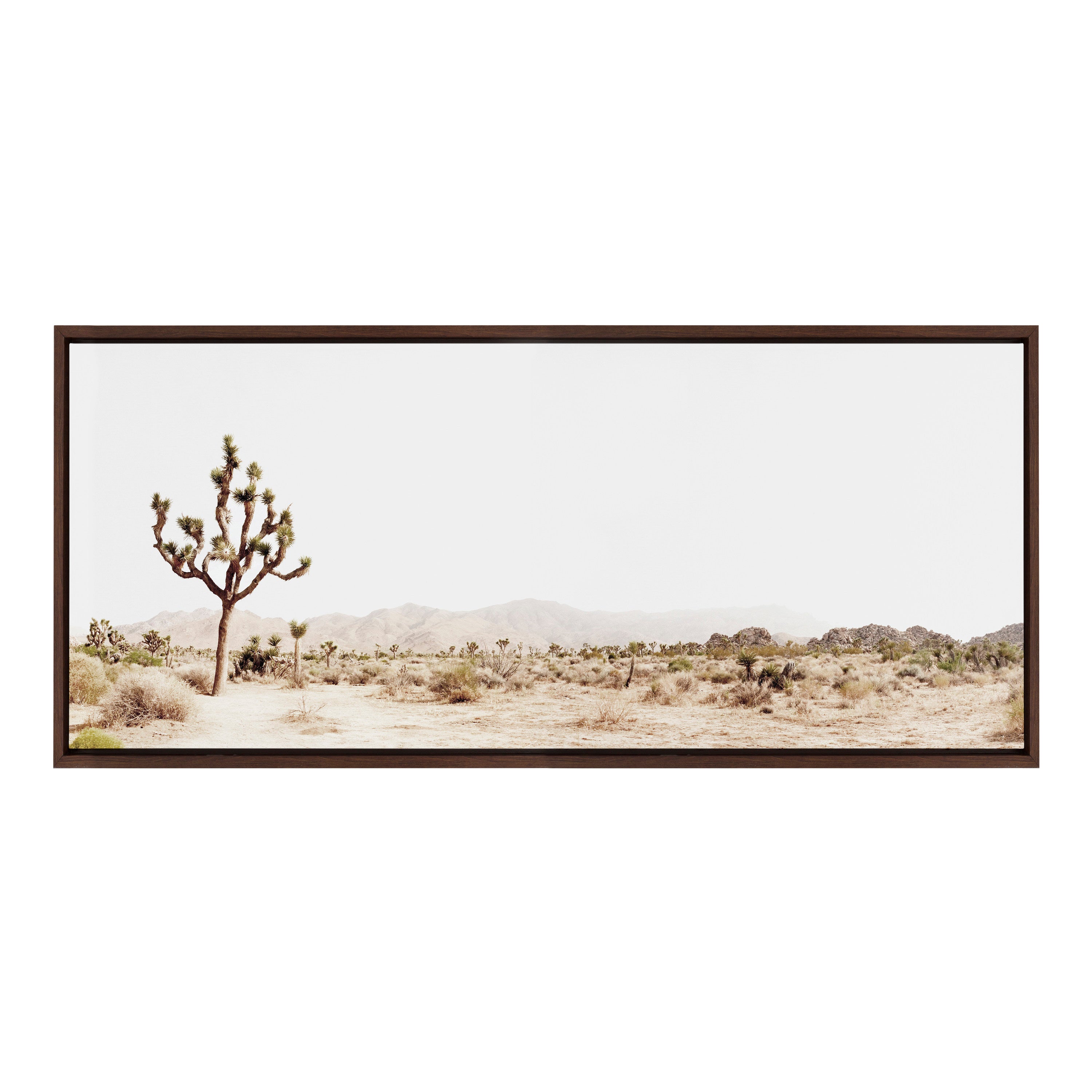 Framed Canvas Sylvie Walnut 18x40 2