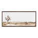 Framed Canvas Sylvie Walnut 18x40 2