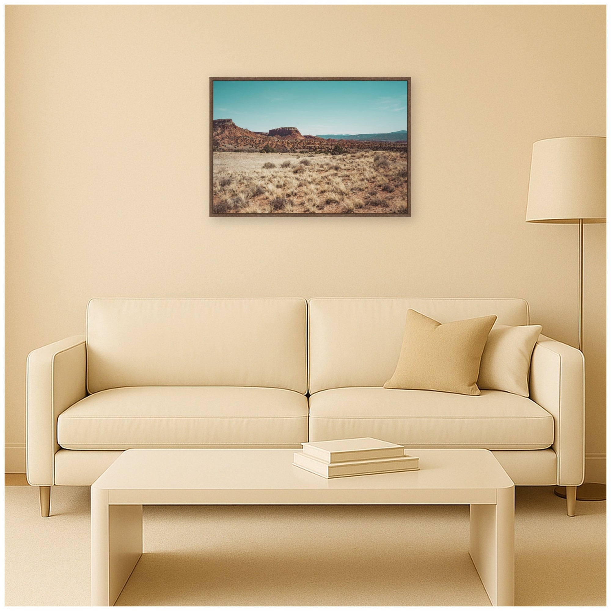 Framed Canvas 33x23 Sylvie Walnut 5