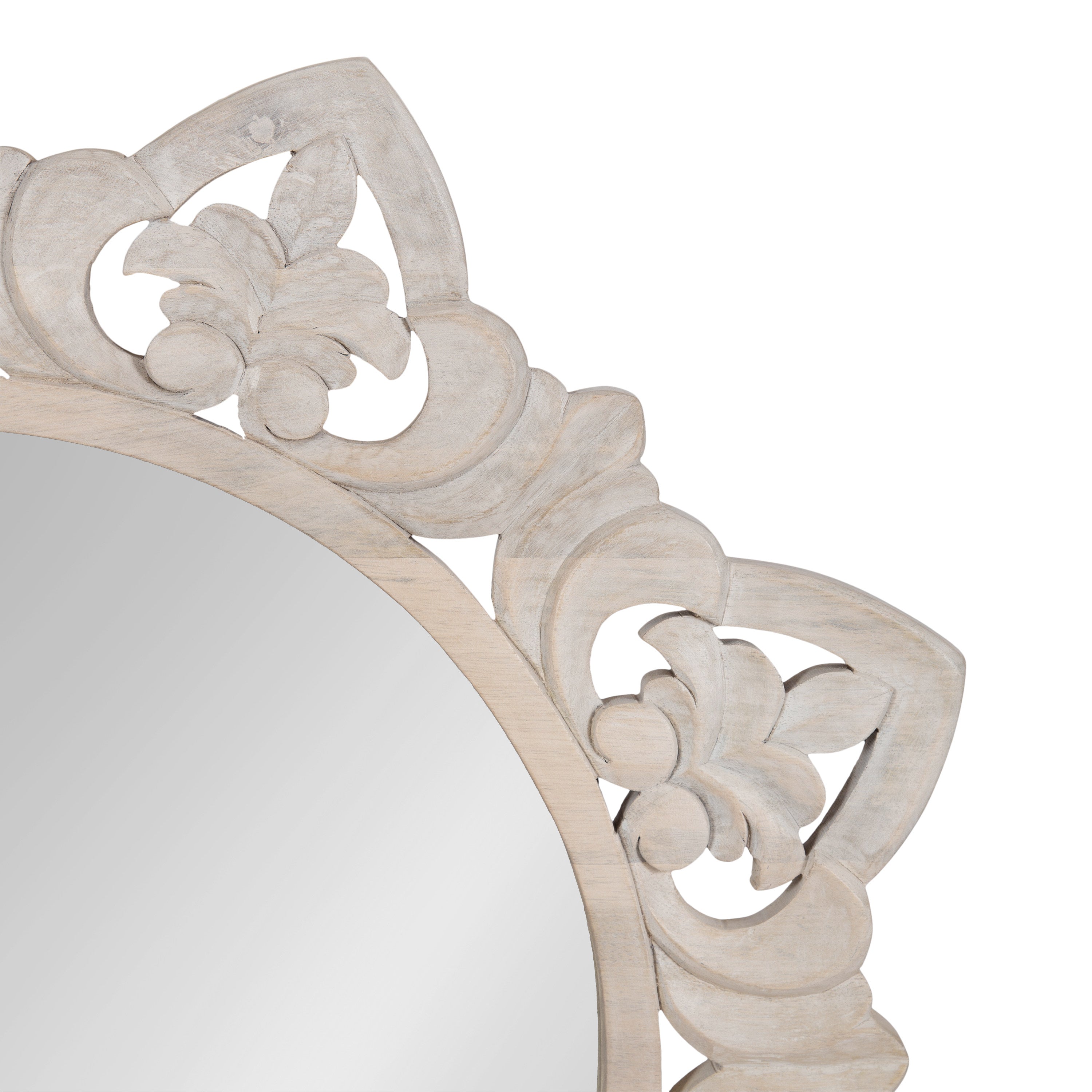 Decorative Mirror Natural Beige 28x28 3