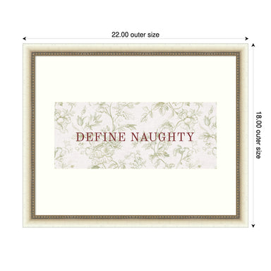 Framed Art Belmont Distress White 22x18 2