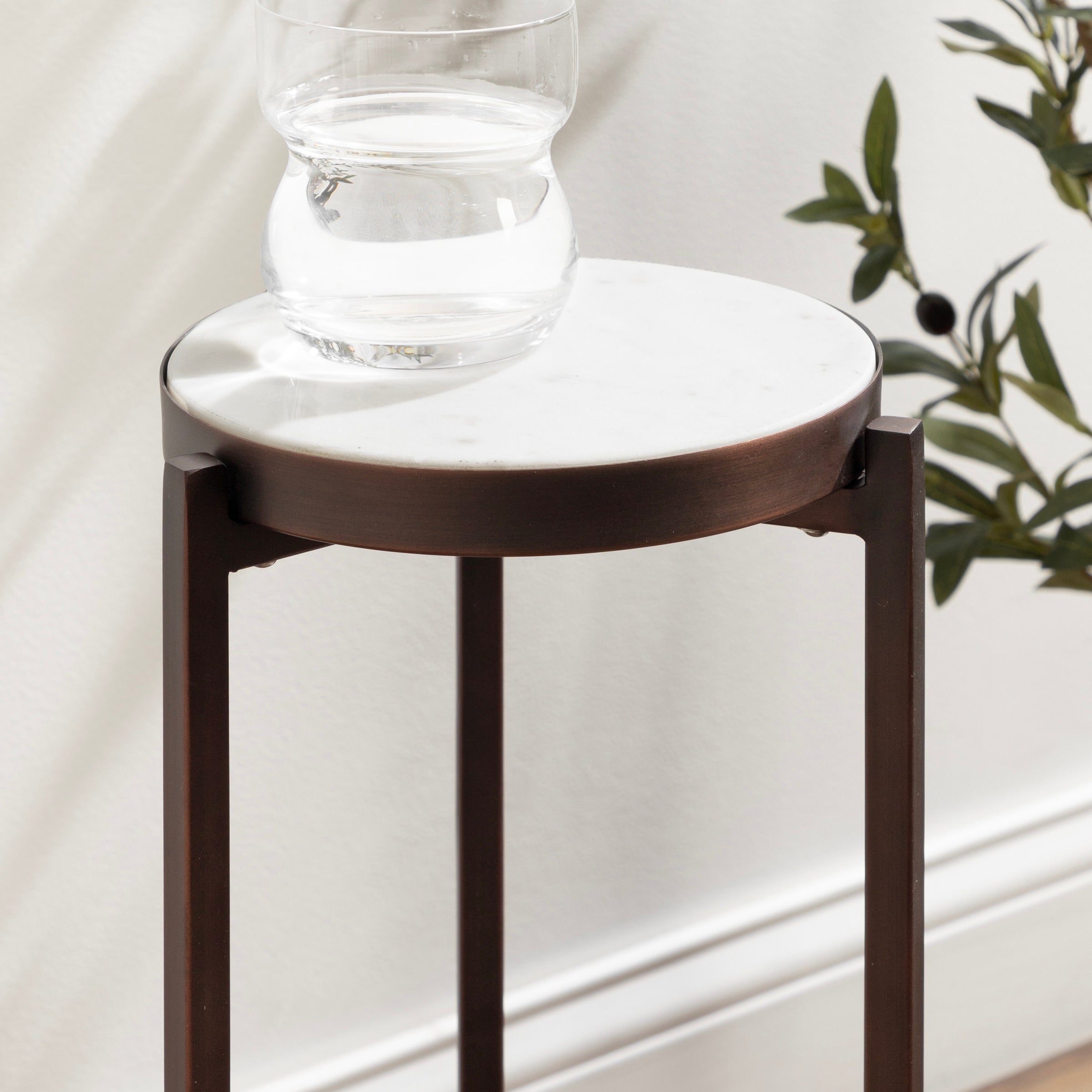 Drink Table Bronze 9x9x23 7