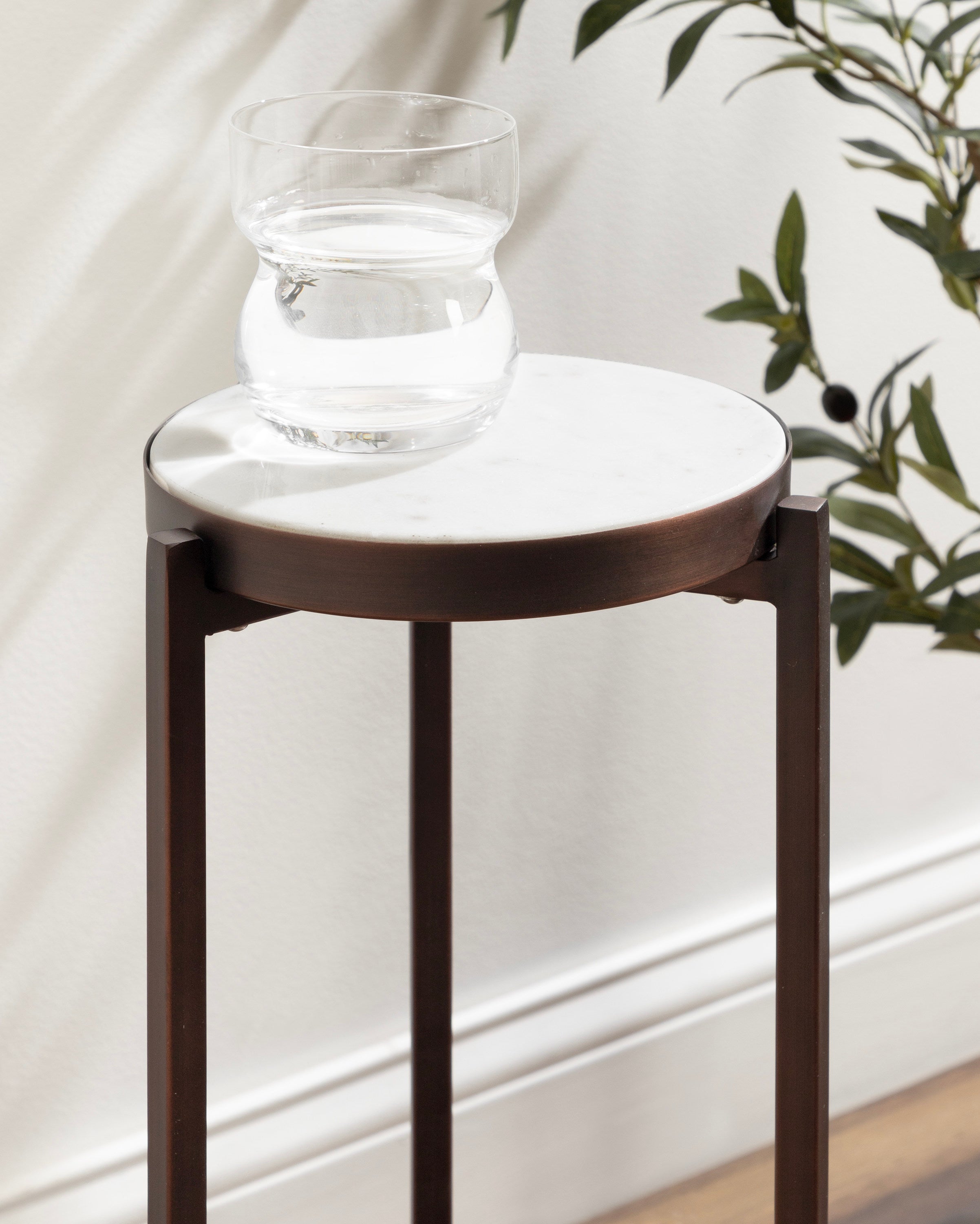 Drink Table Bronze 9x9x23 7