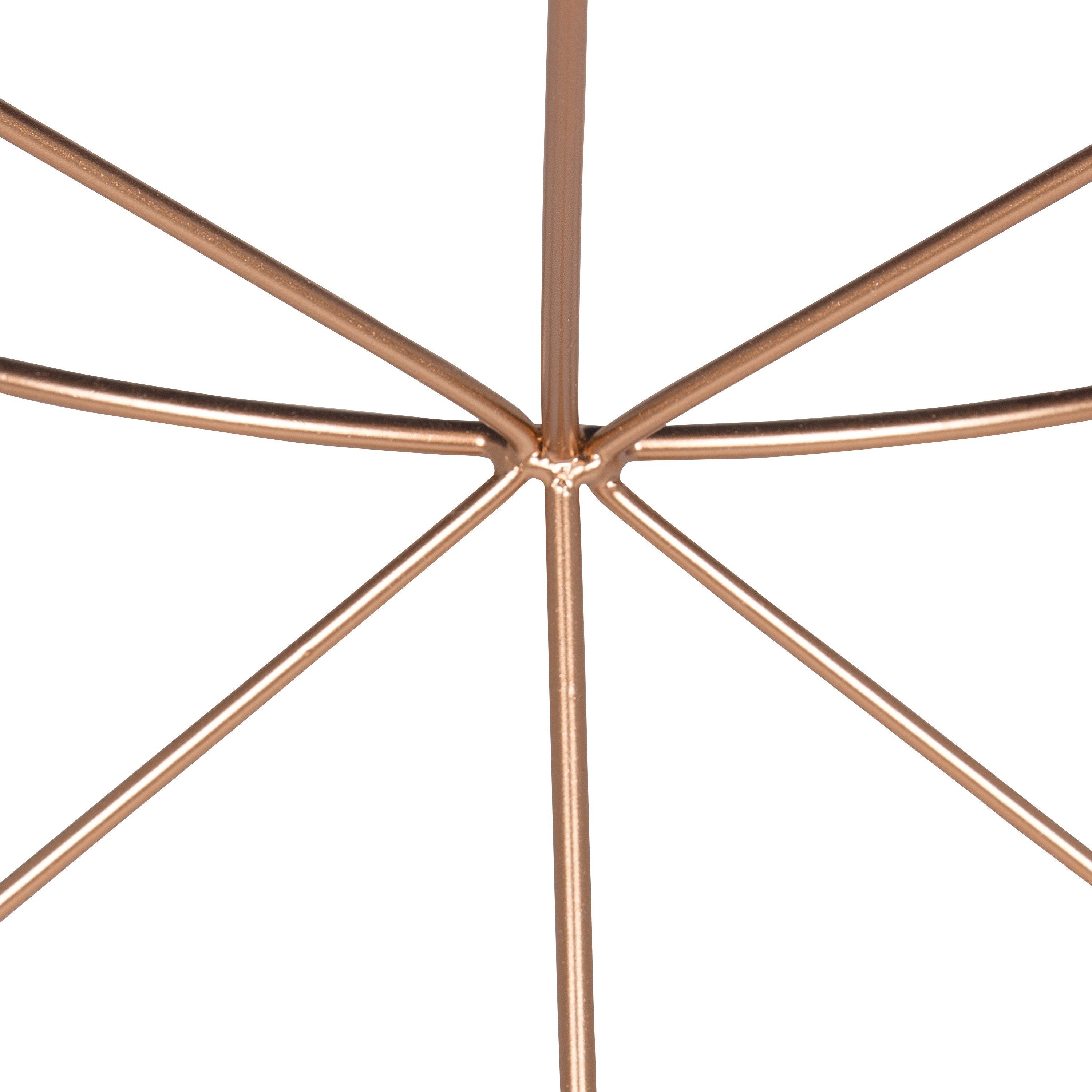 Coffee Table Gray Rose Gold 30x30x17 3