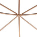 Coffee Table Gray Rose Gold 30x30x17 3