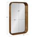 Rectangle Mirror Rustic Brown 20x30 5