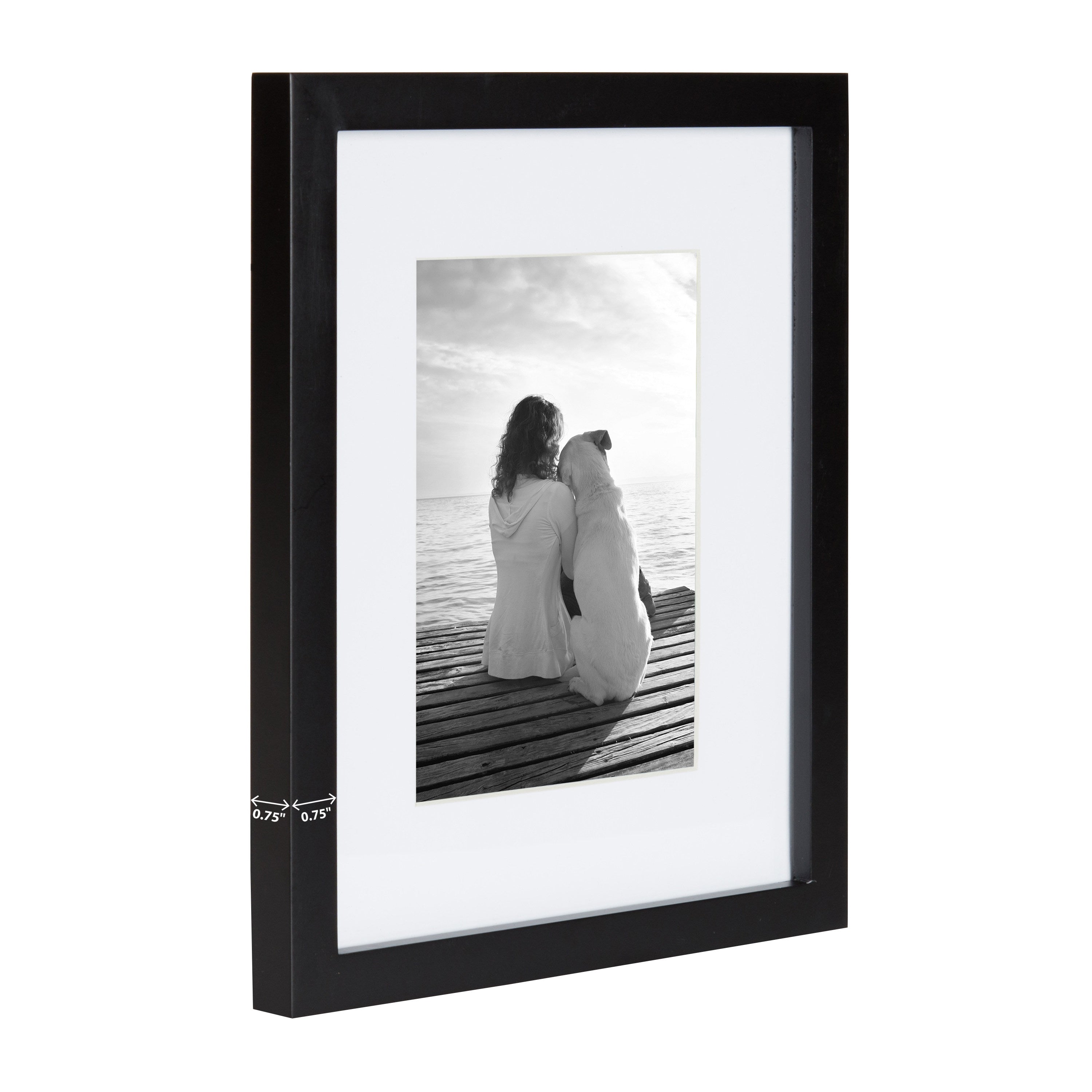 Tabletop Frame Black 8x10 matted to 5x7 3