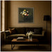 Mounted Canvas 34x34 Castellan Black 6
