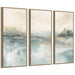 Framed Canvas Sylvie Dark Gold 3 Piece Set 18x40 1