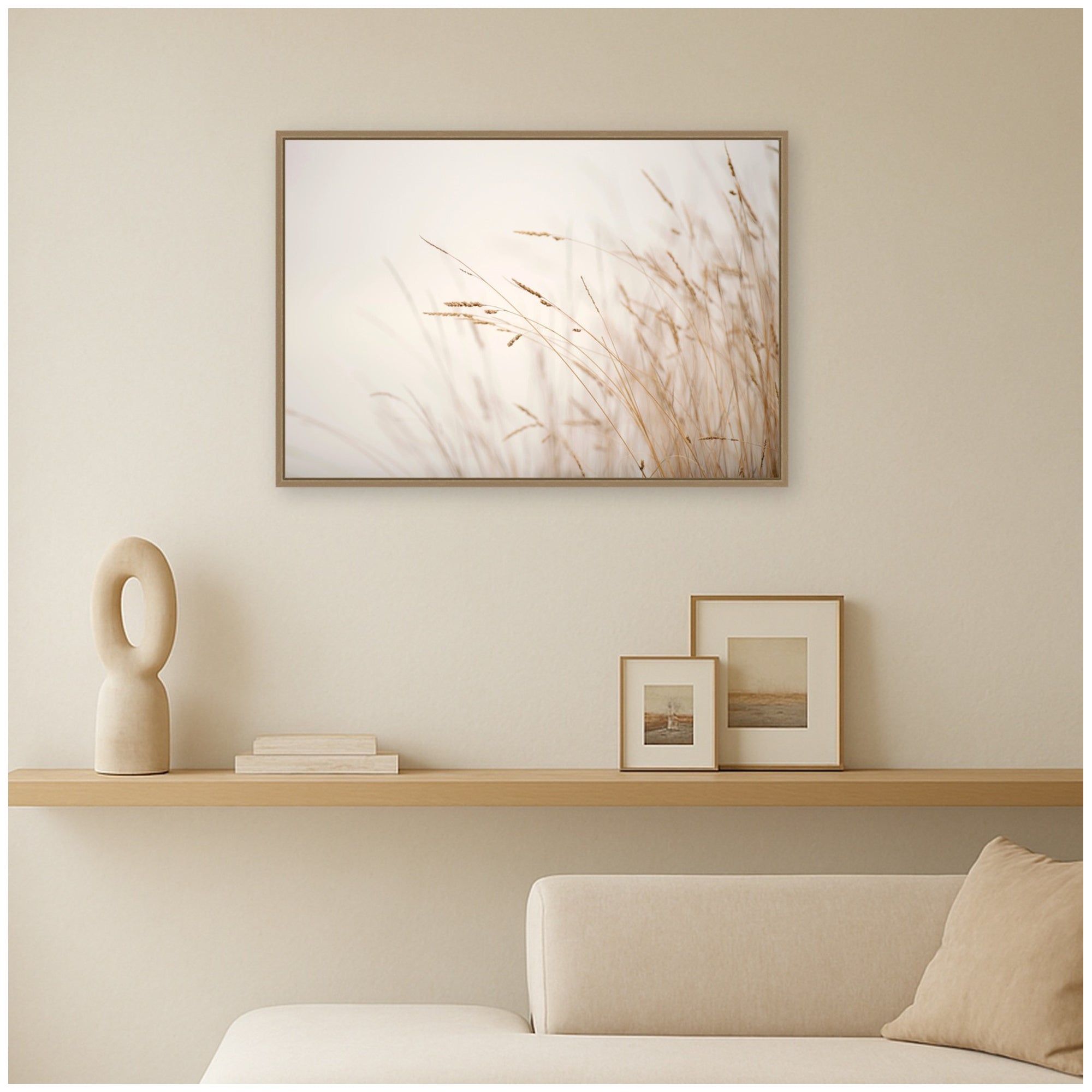 Framed Canvas 33x23 Sylvie Dark Gold 6