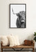 Framed Canvas Sylvie Dark Gray 23x33 8