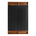 Rectangle Mirror Rustic Brown Black 20x36 4