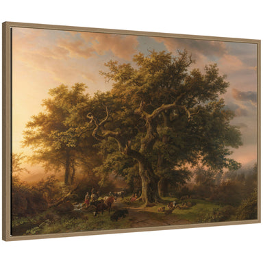 Framed Canvas 33x23 Sylvie Dark Gold 1