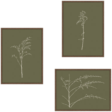 Art Set 3 Piece Set 18x24 Sylvie Walnut 1