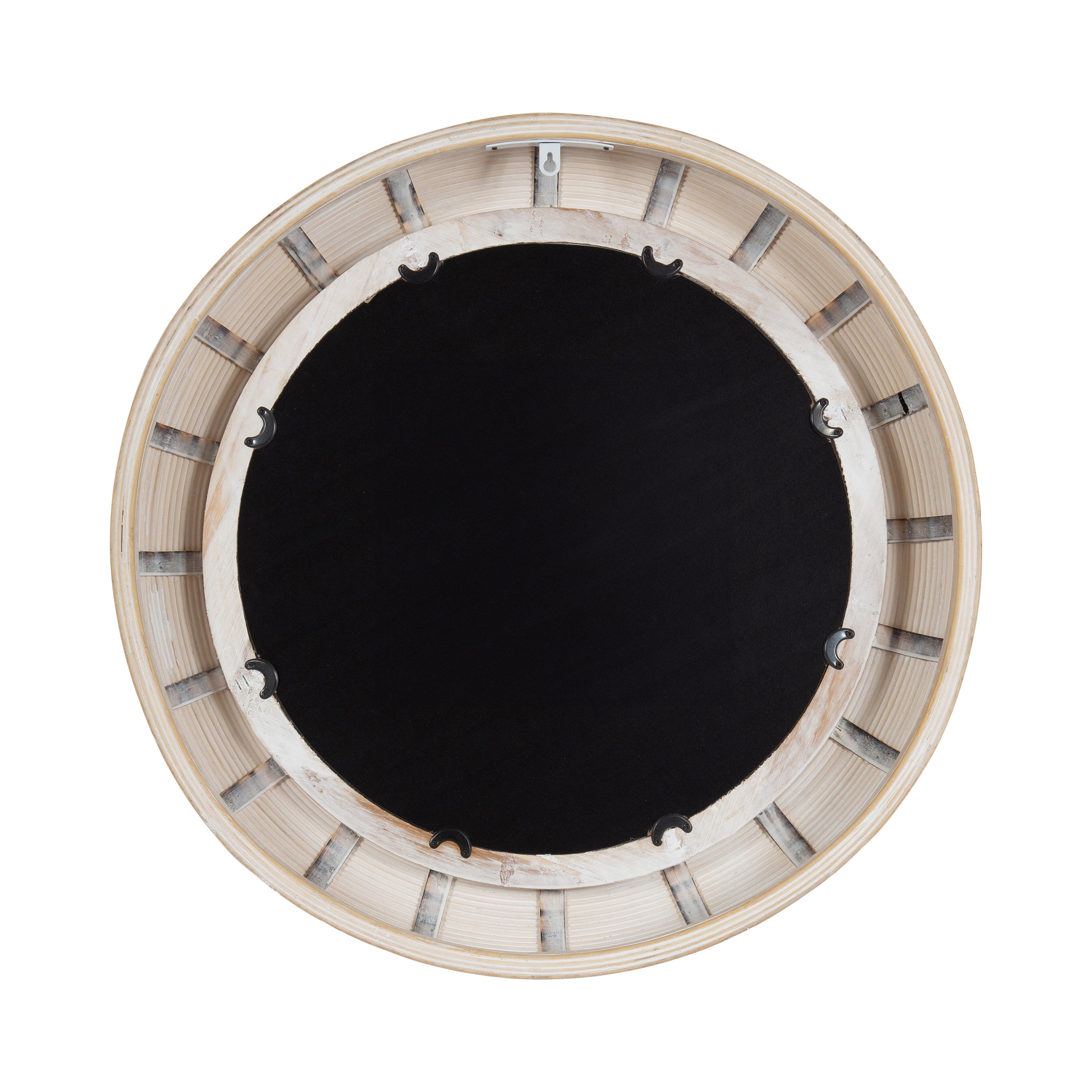 Round Mirror White 26x26 4