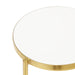 Plant Stand White Gold 10x10x30 3