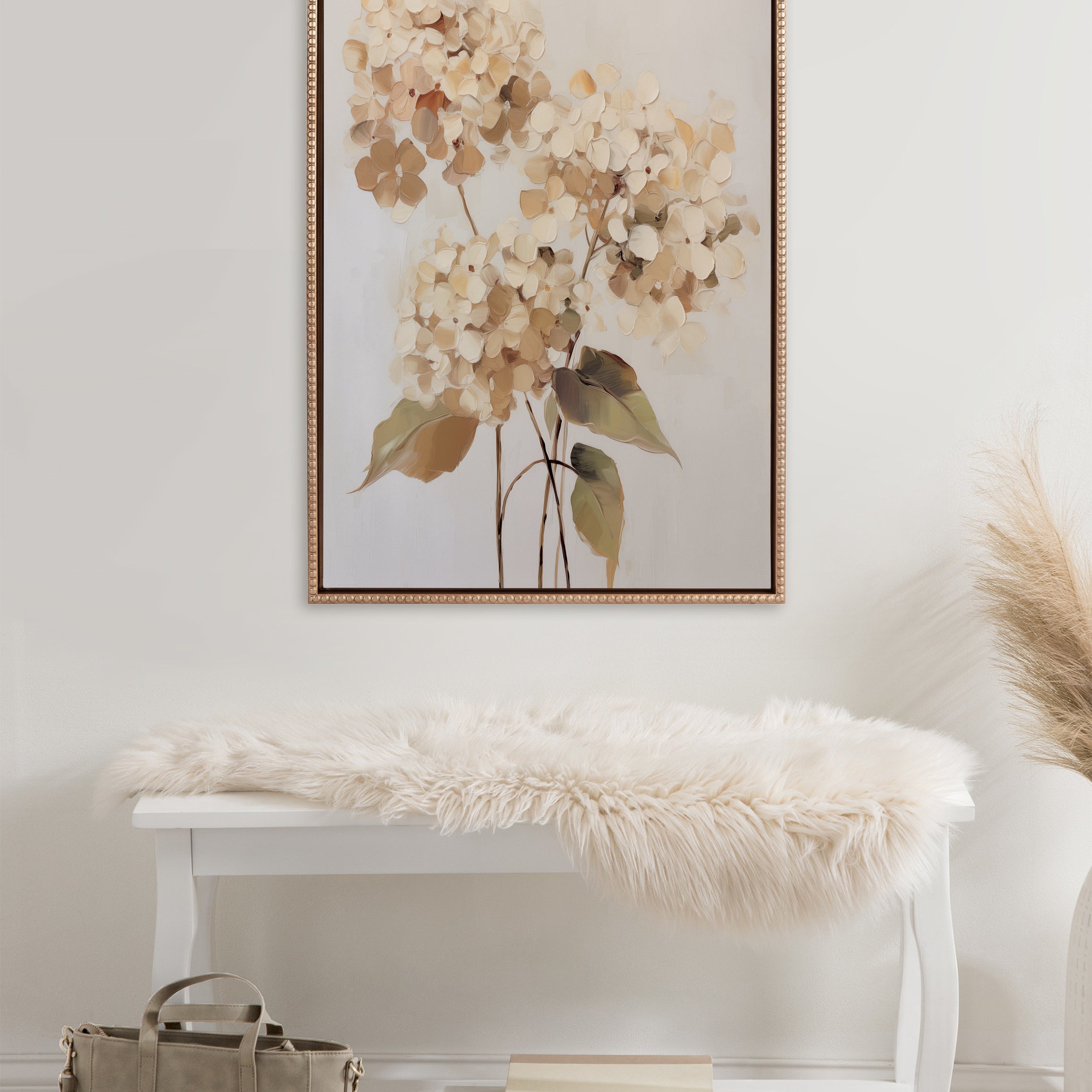 Framed Canvas 23x33 Sylvie Beaded Dark Gold 4