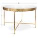 Coffee Table White Gold 28.25x28.25x19 2