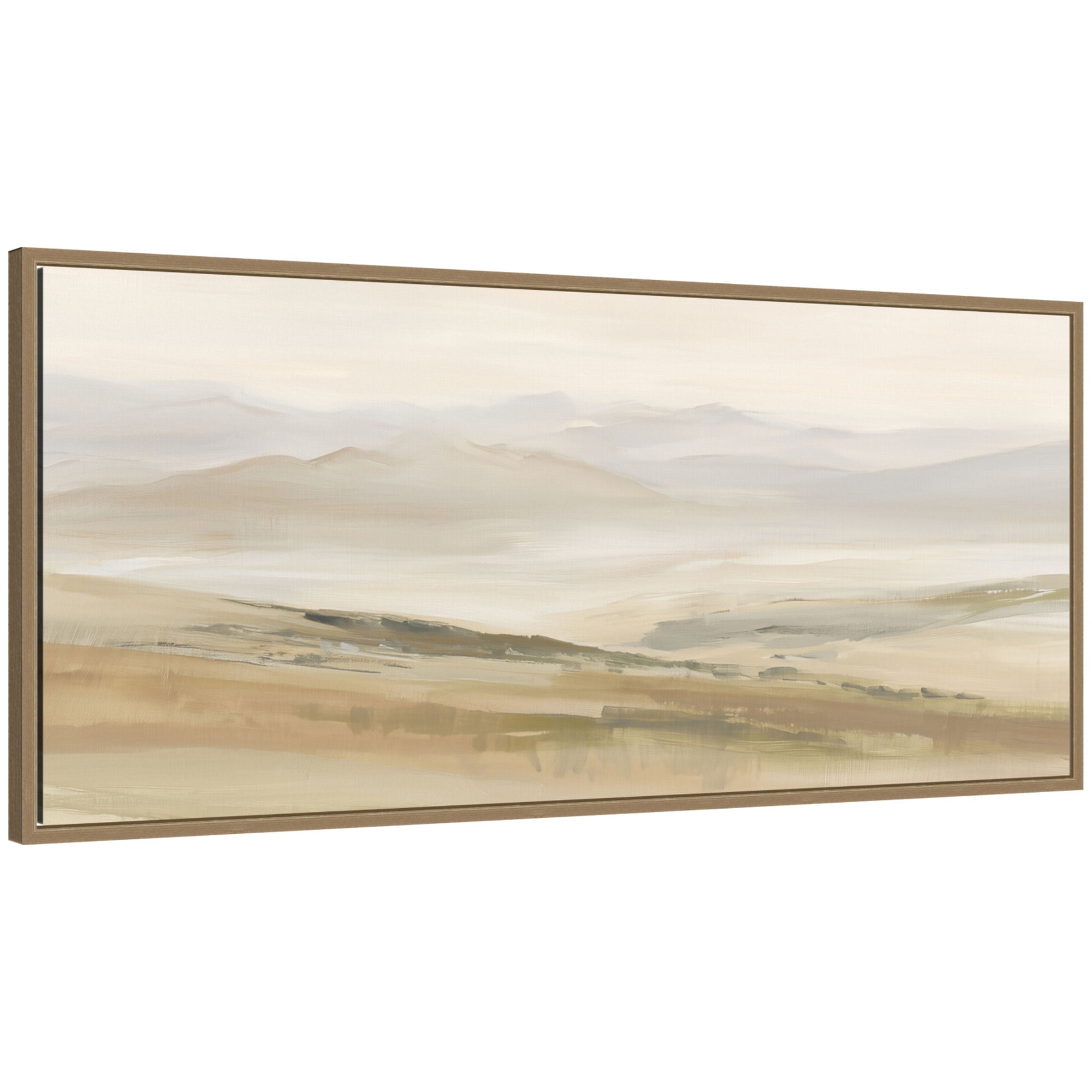 Framed Canvas Sylvie Dark Gold 40x18 1