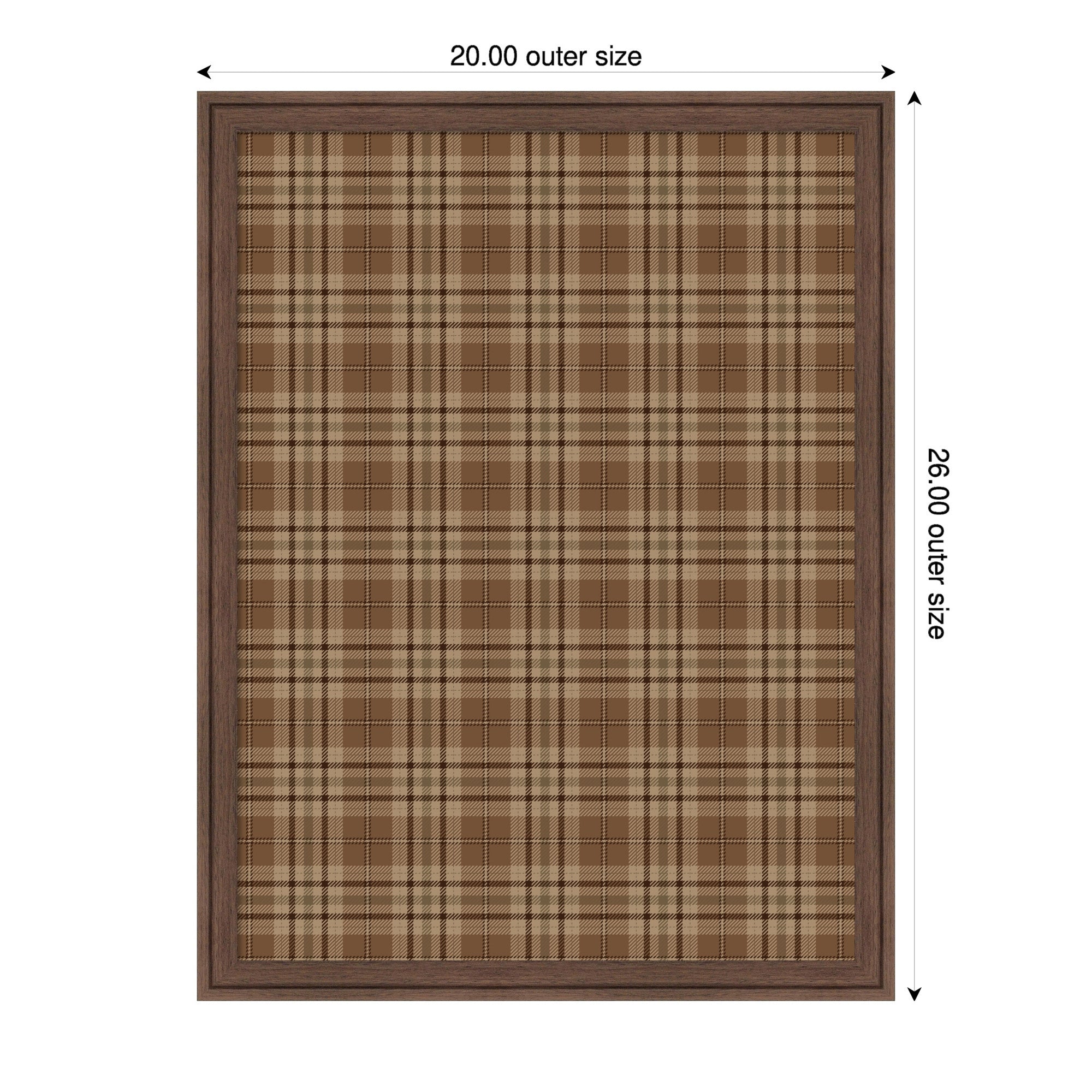 Pinboard 20x26 Florence Medium Brown 2