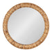 Round Mirror Rustic Brown 26x26 5