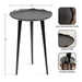 Side Table Black 15x15x22 2