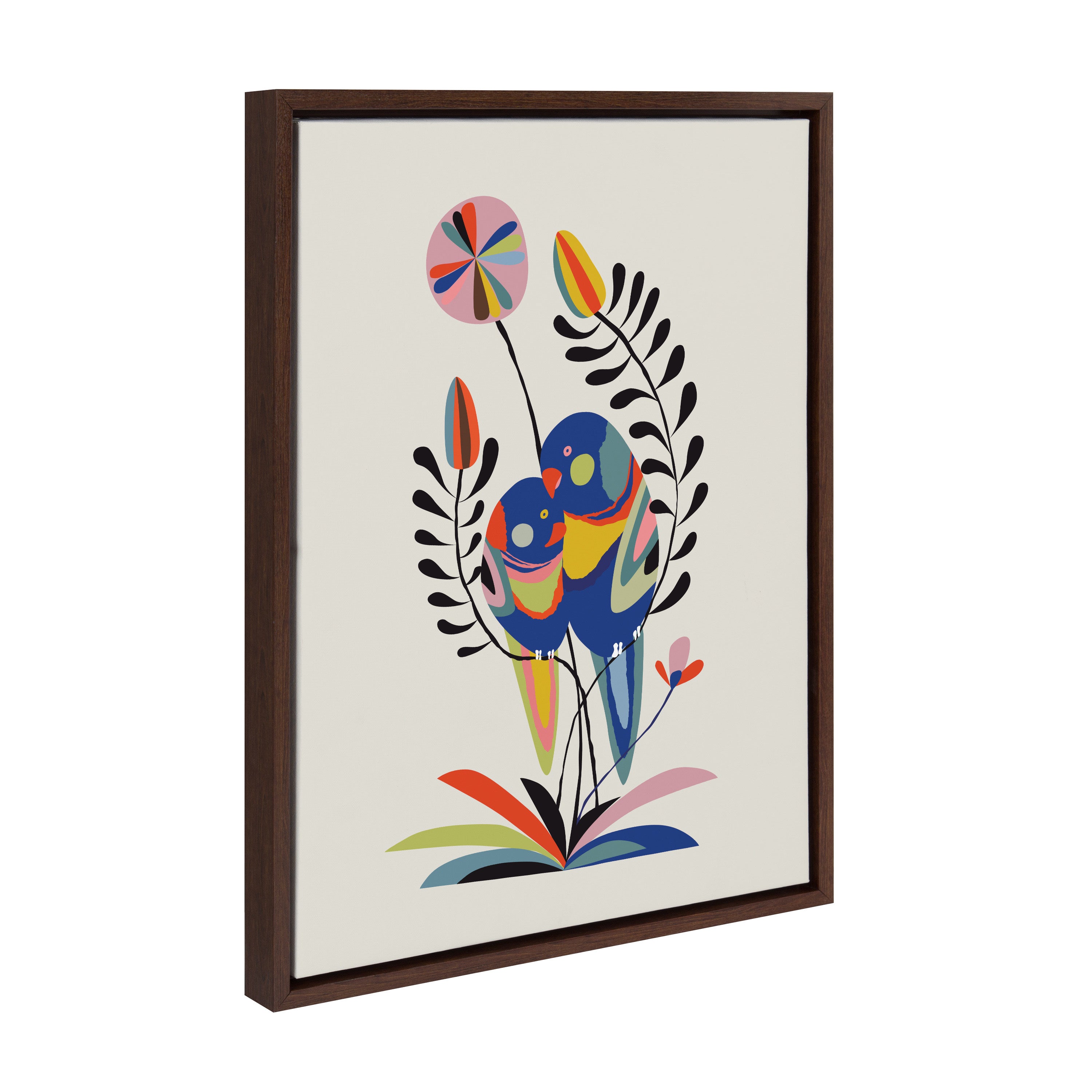 Framed Canvas Sylvie Walnut 18x24 2
