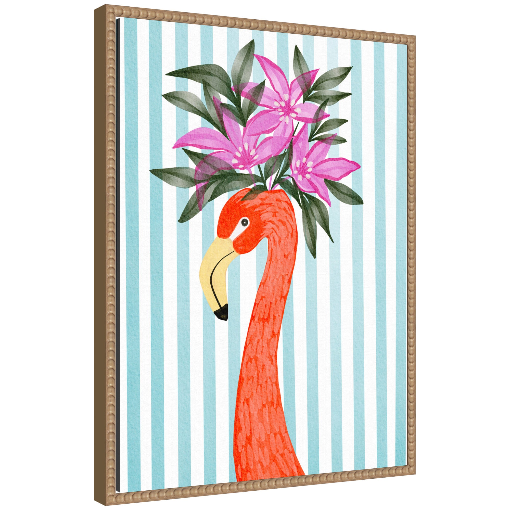 Sylvie Flamingo Framed Canvas by Nikita Jariwala