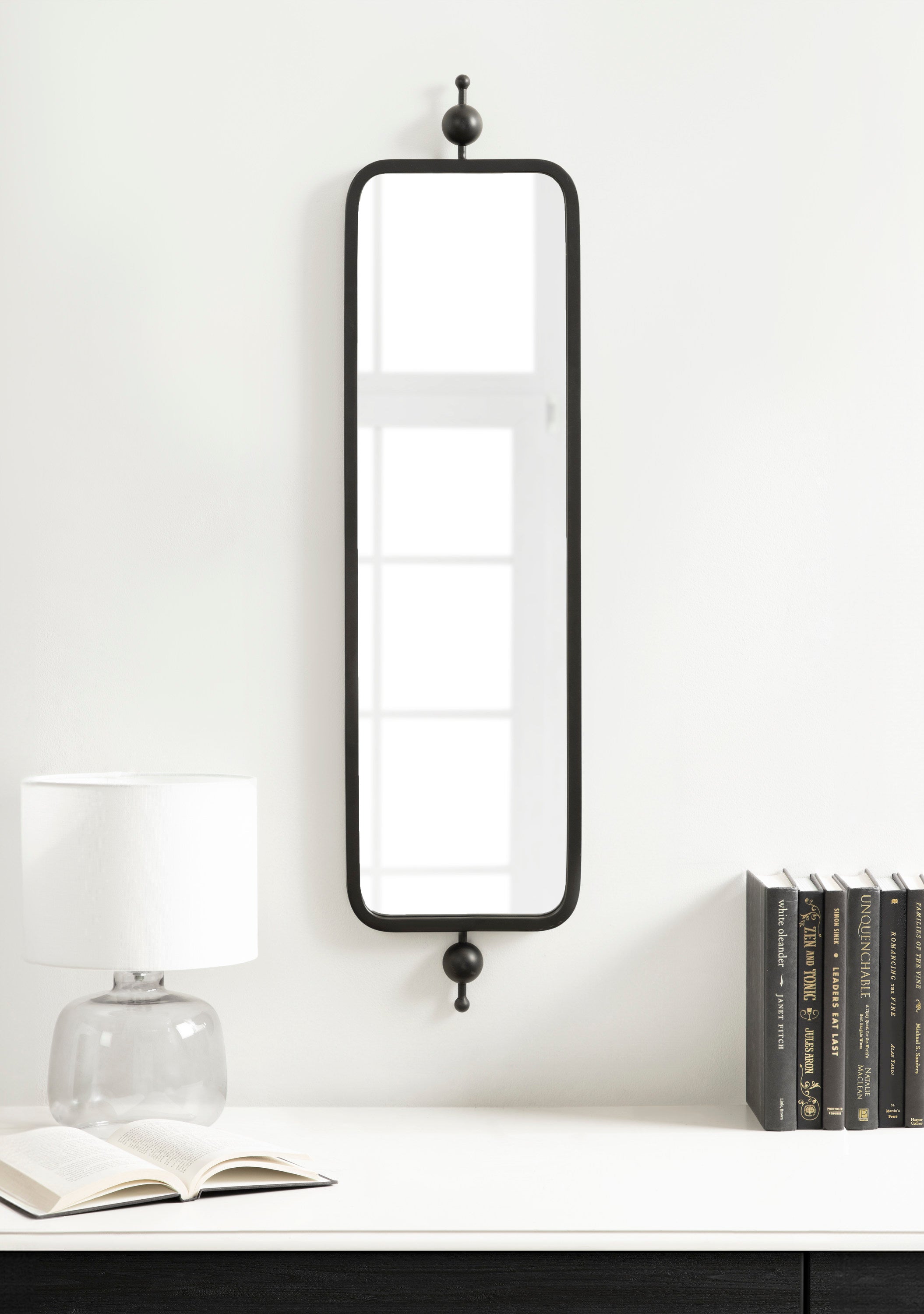 Rectangle Mirror 9x36 Black 6