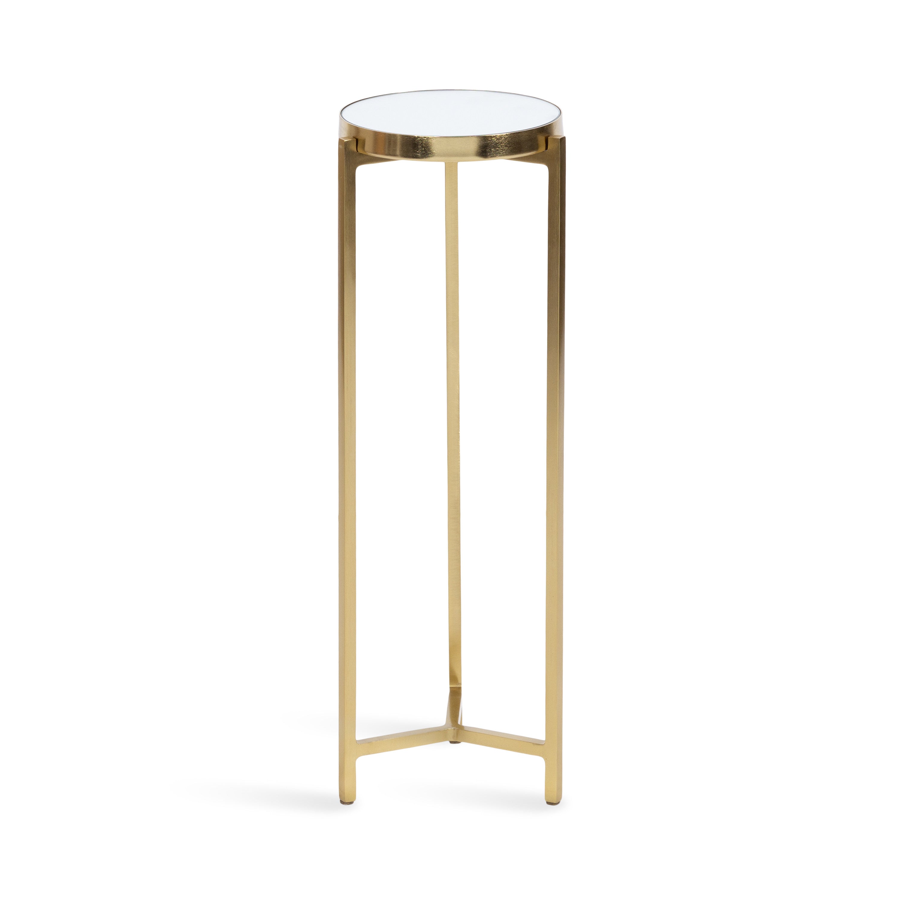 Drink Table Mirror Gold 9x9x23 1