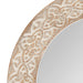 Round Mirror White 26" Diameter 3