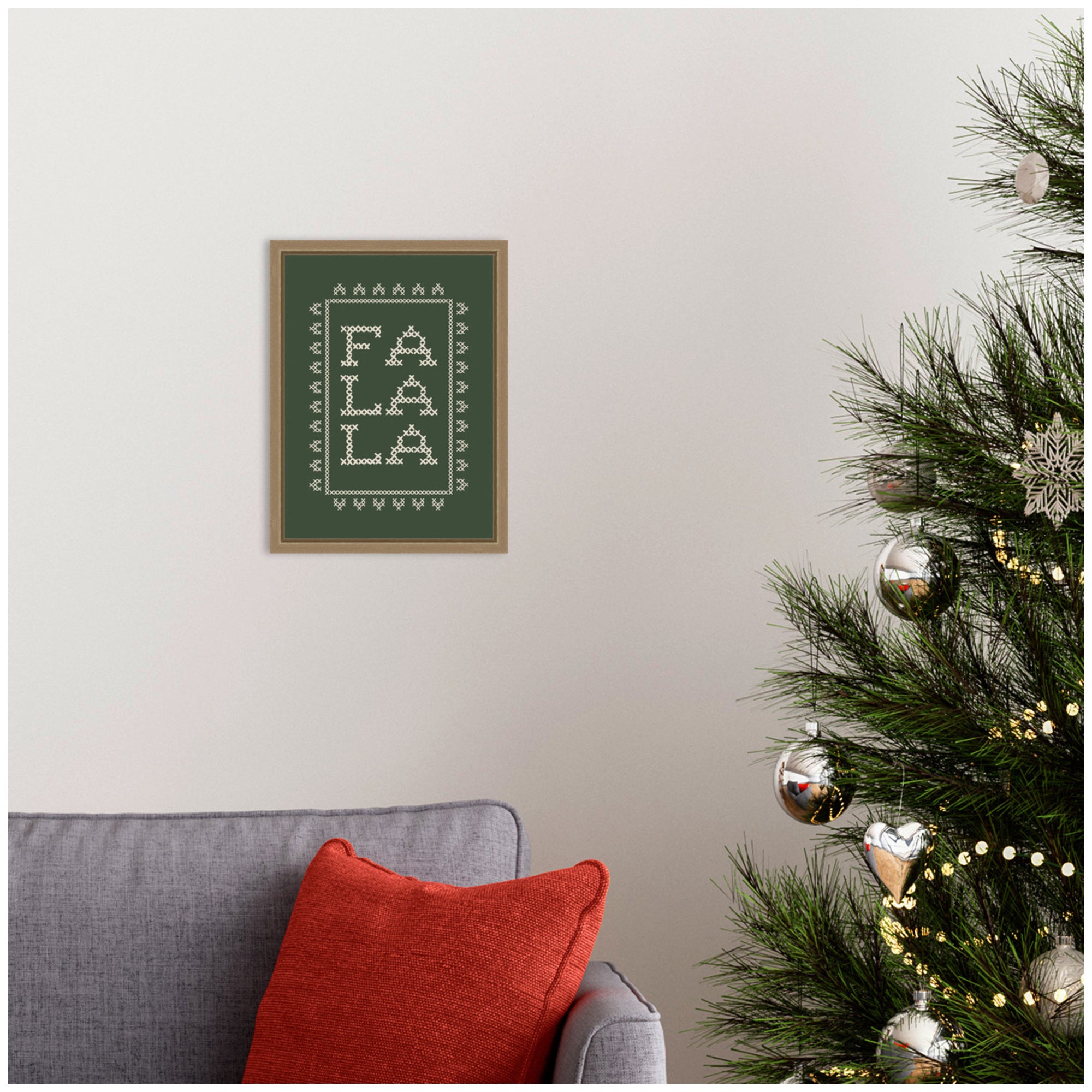 Framed Canvas Sylvie Dark Gold 10x13 5