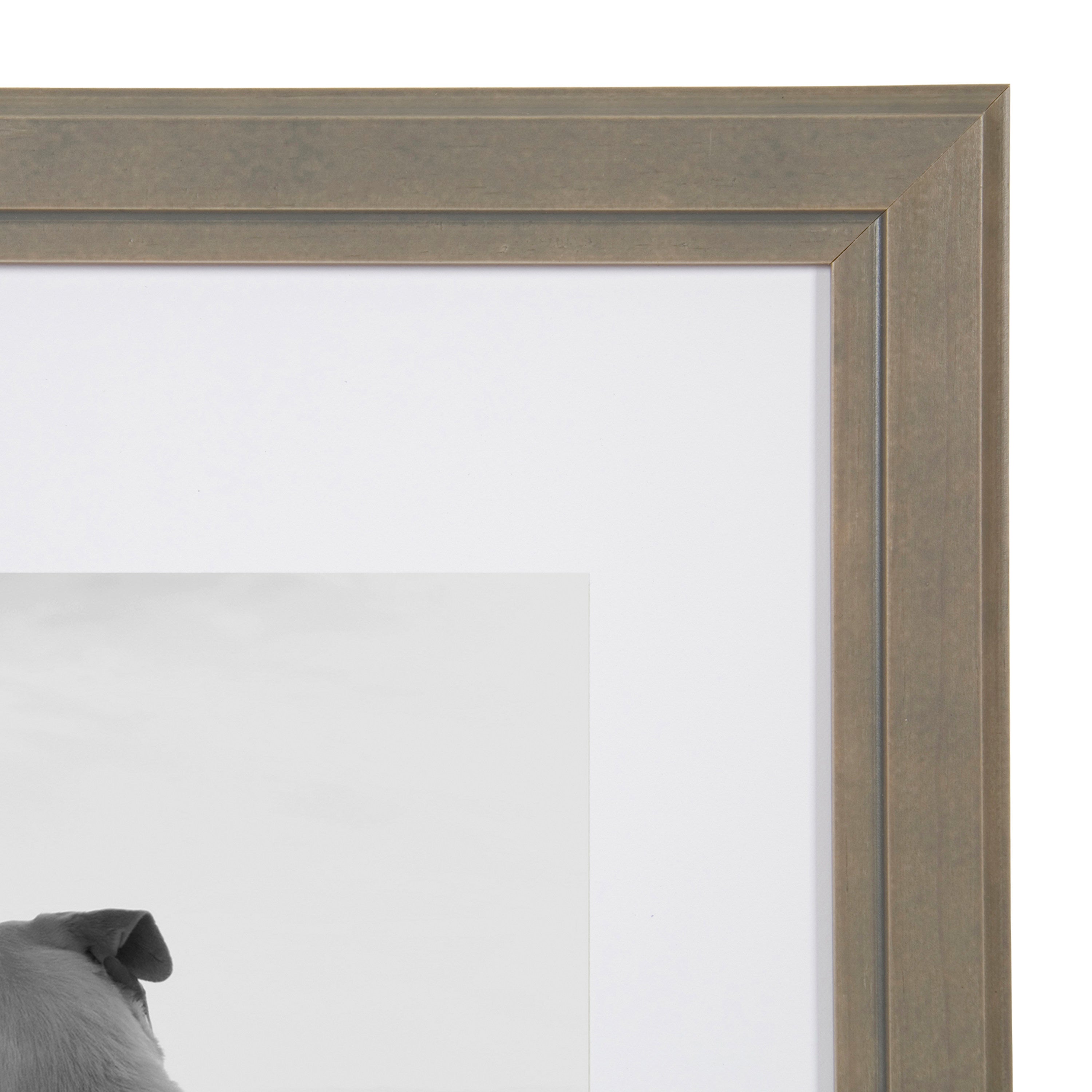 Wall Frame Gray 11x14 matted to 8x10 4