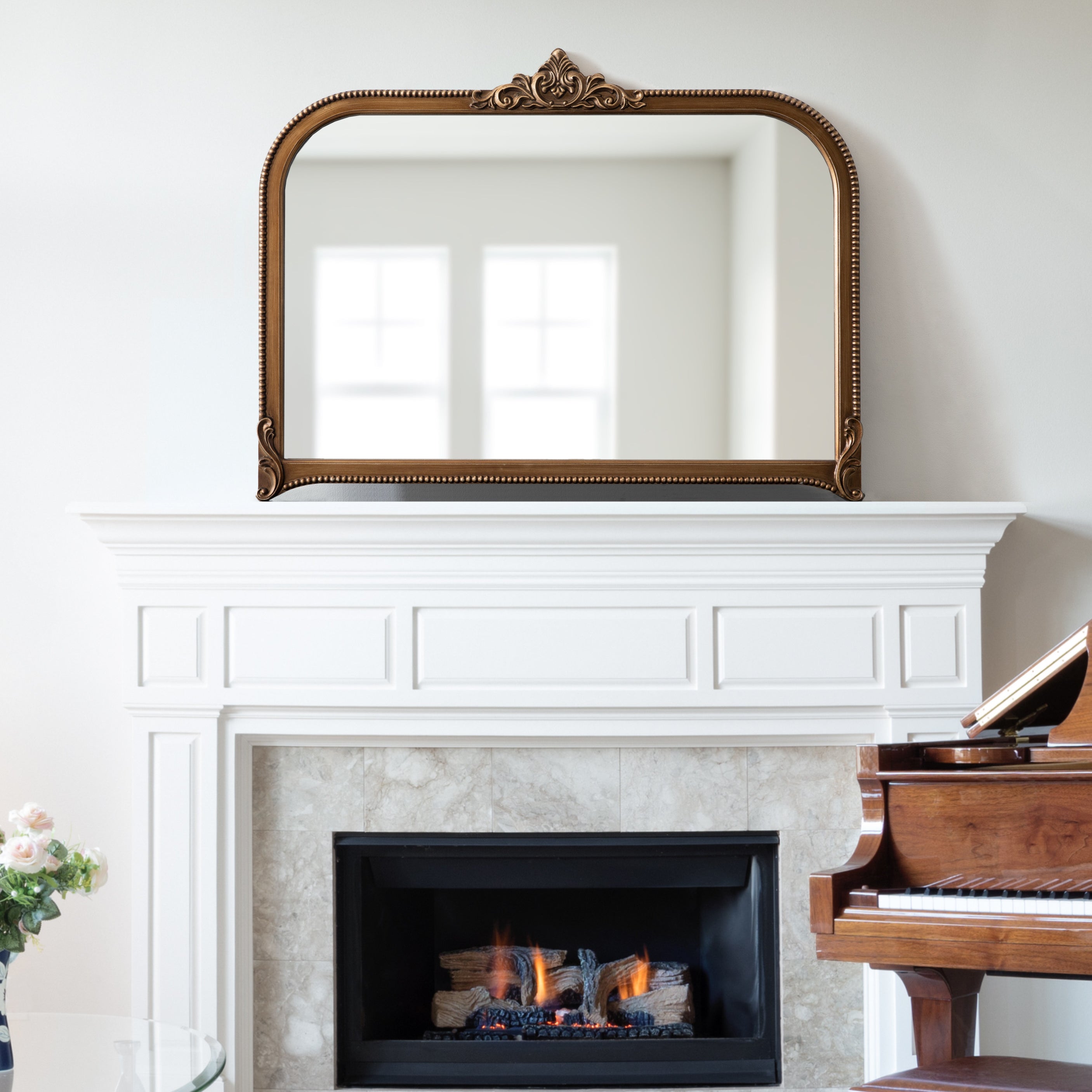 Arch Mirror 40x30 Gold 8