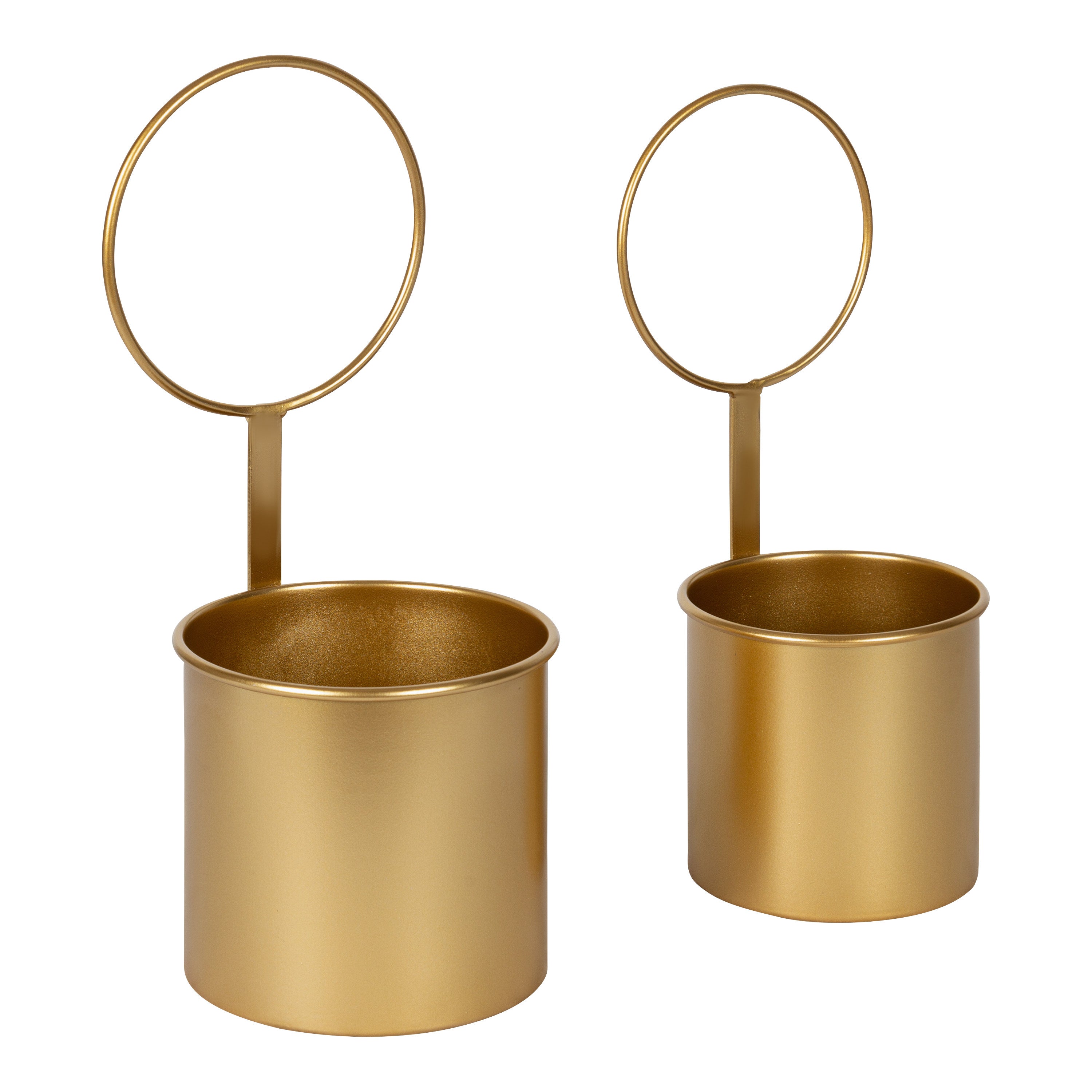 Hanging Planter Gold 2 Piece 1