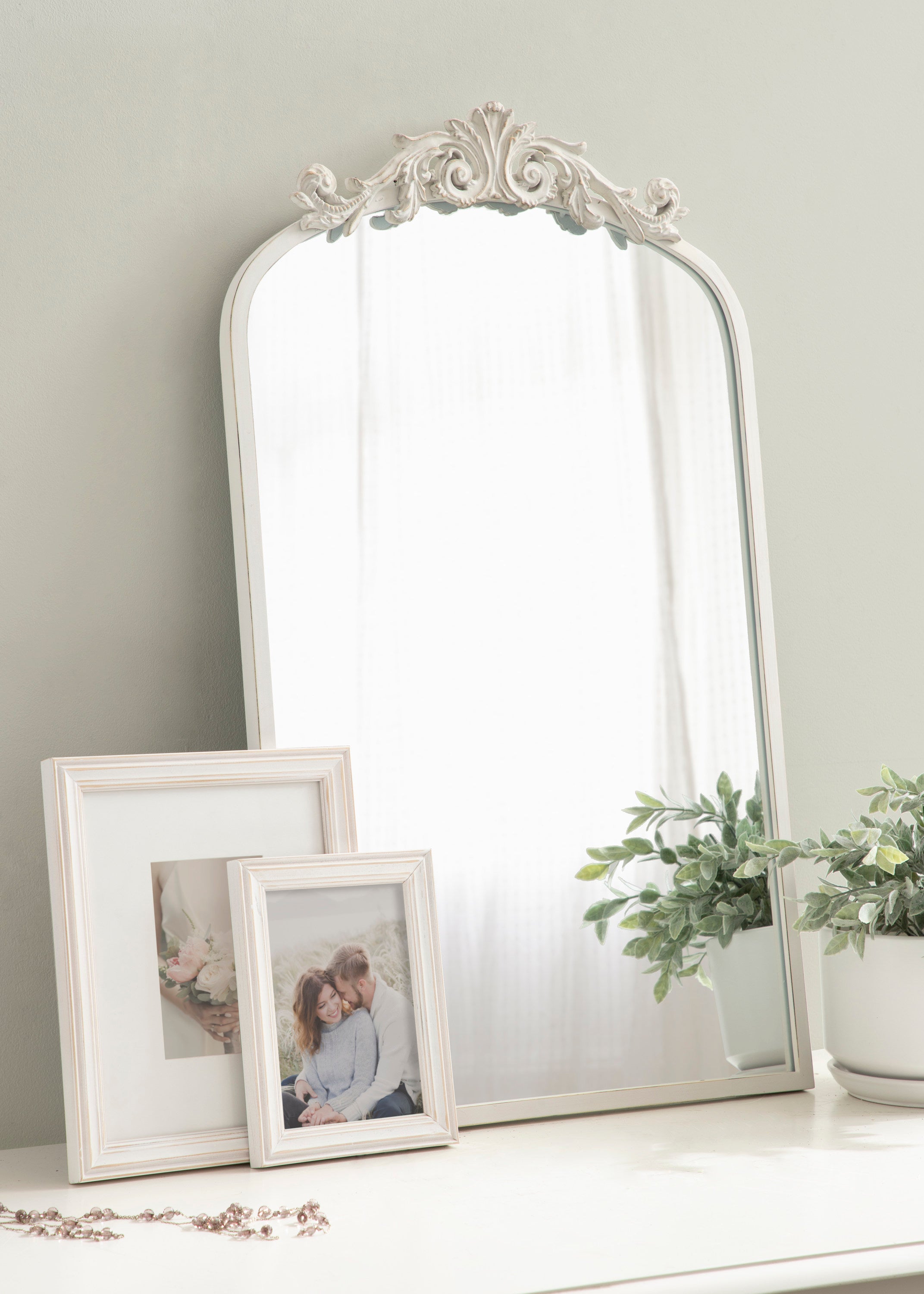 Arch Mirror 19x31 White 8