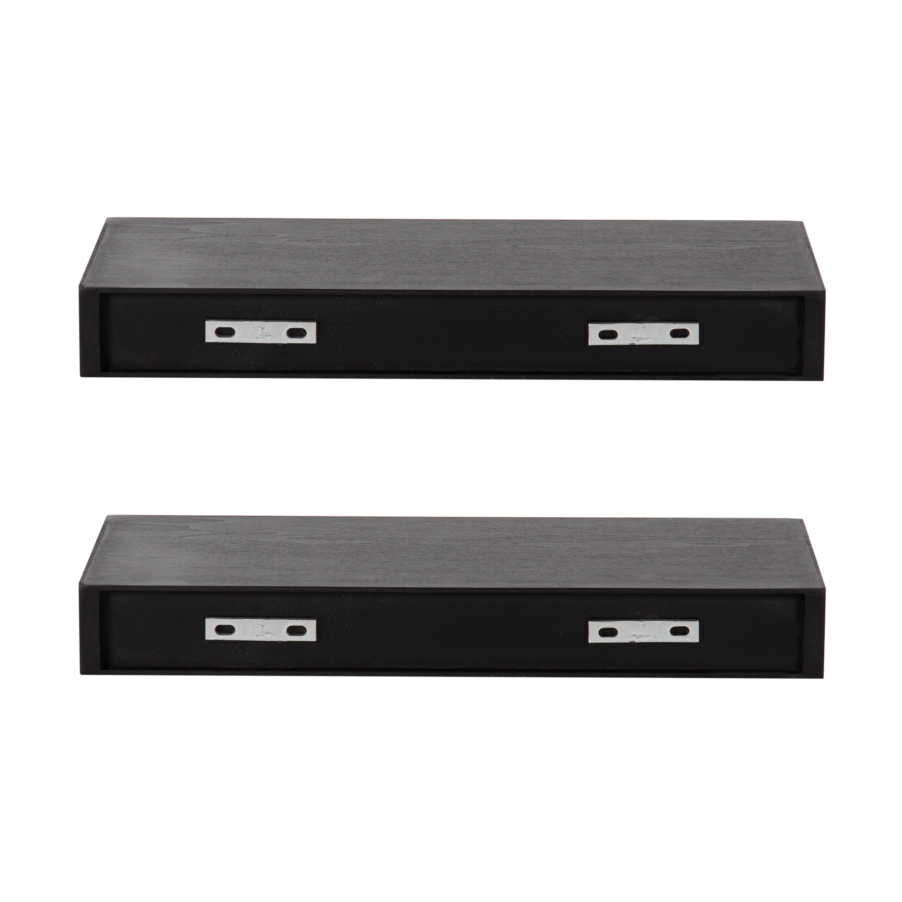 Floating Shelf 2 Piece 18 Inch Black 4