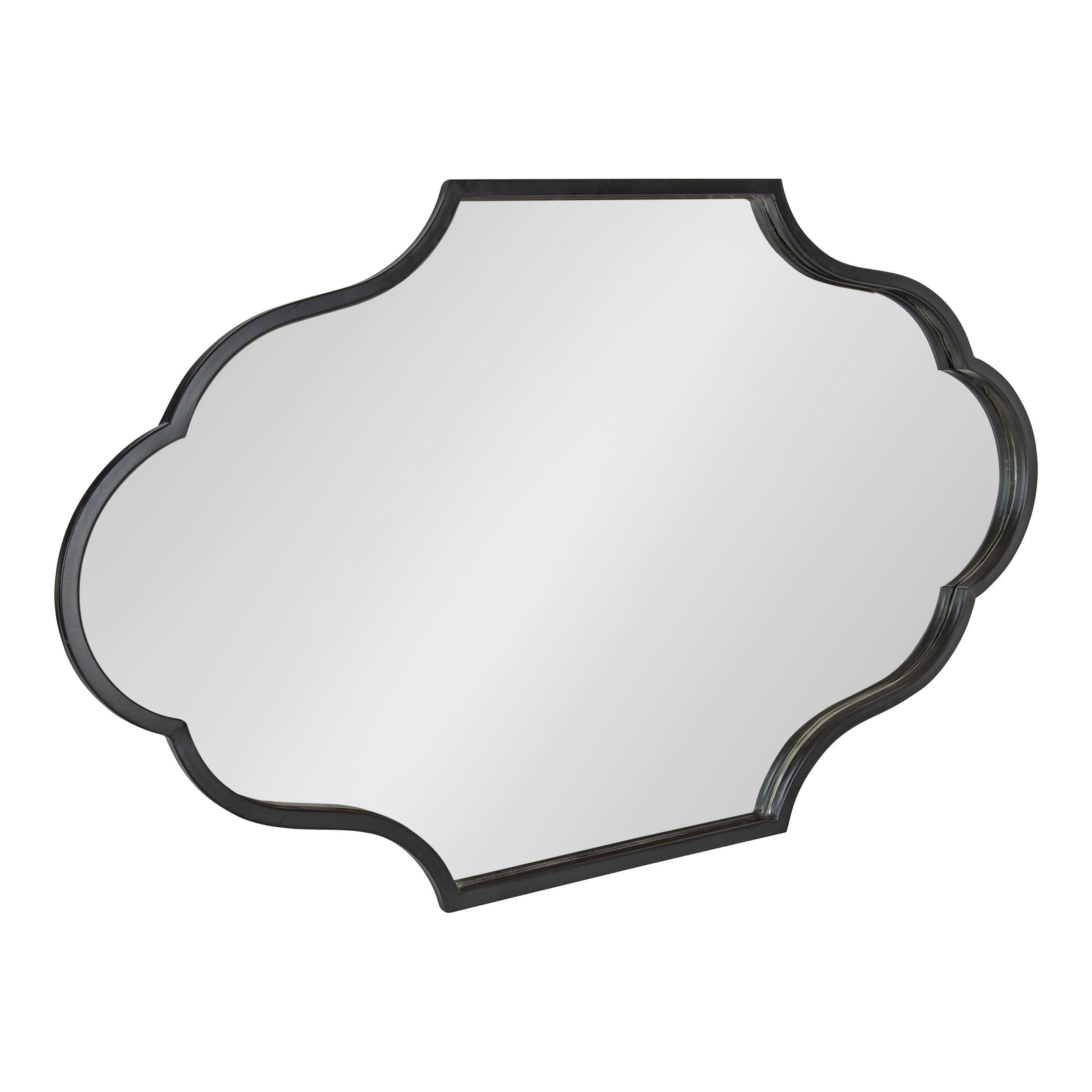 Scallop Mirror Black 23x37 1