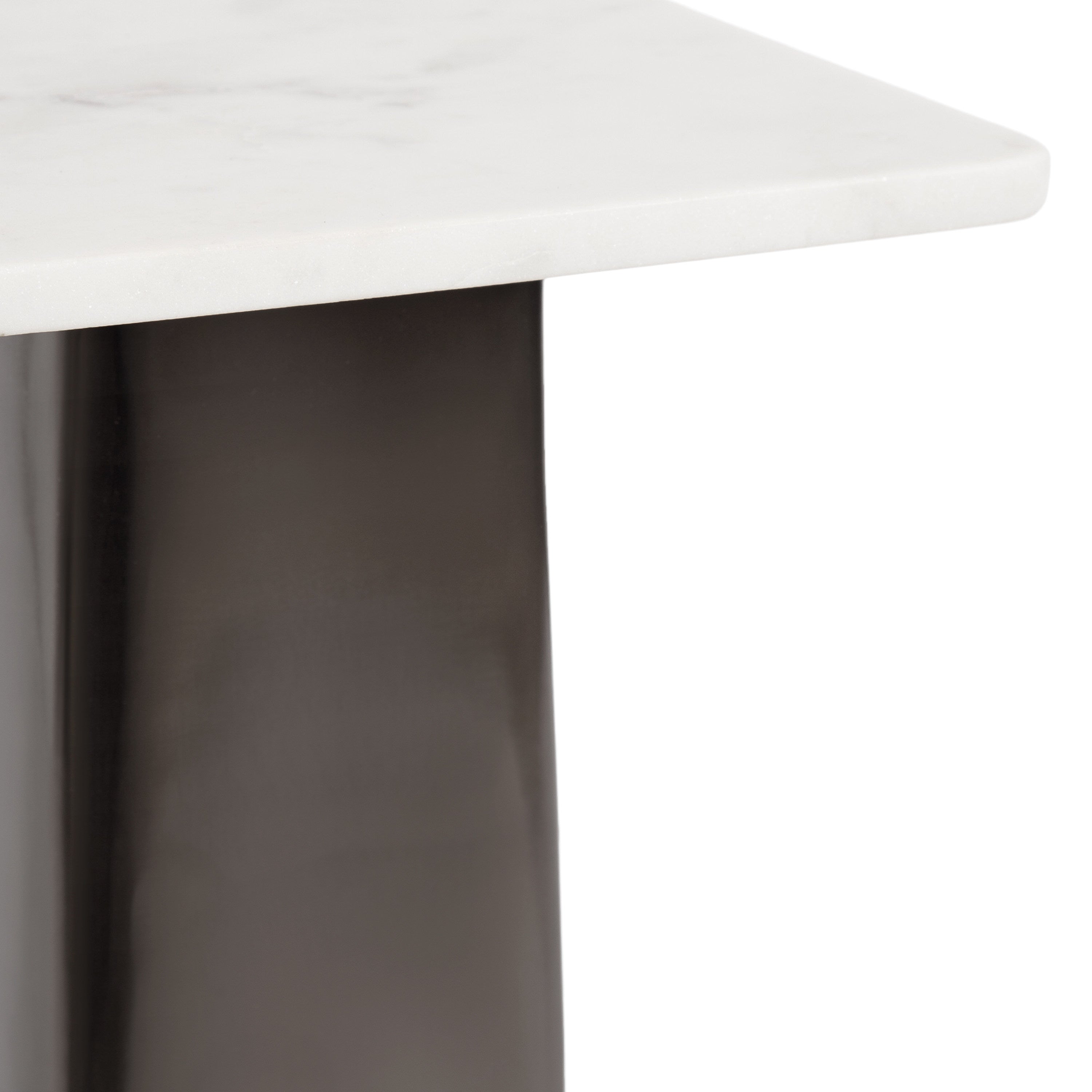Drink Table 10x10x22 White Pewter 3